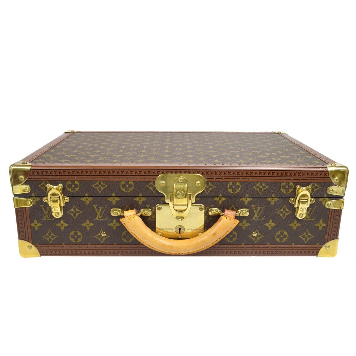 Louis Vuitton Lous Vuitton Monogram Bisten 50 Hard case Brown Leather  ref.278794 - Joli Closet