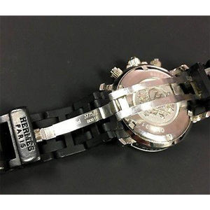 Herm&egrave;s - Paris Clipper Diver Chronograph CL2.315 Black Women's Wrist Watch