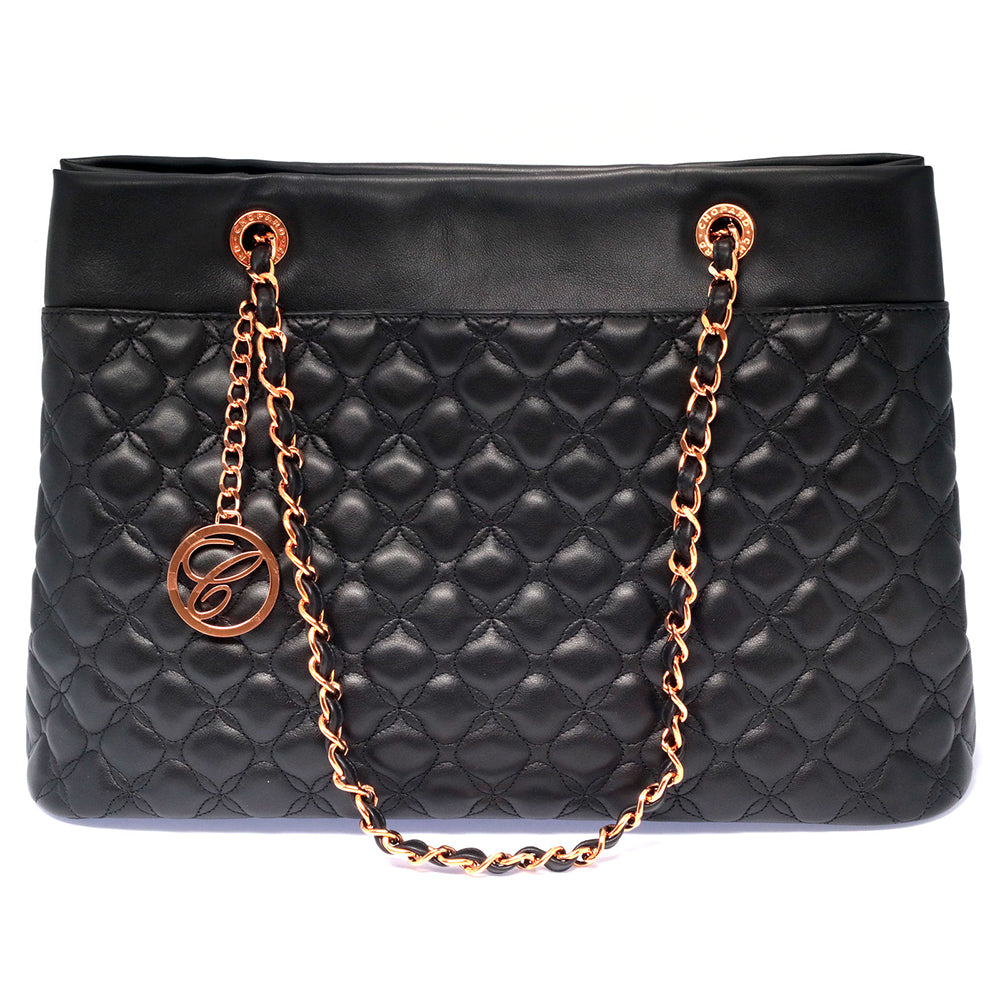 Chopard Lady Imperiale Black Leather Handbag