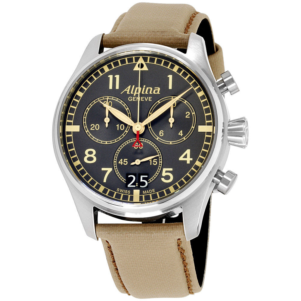 Alpina - Startimer Grey Dial Textile Strap