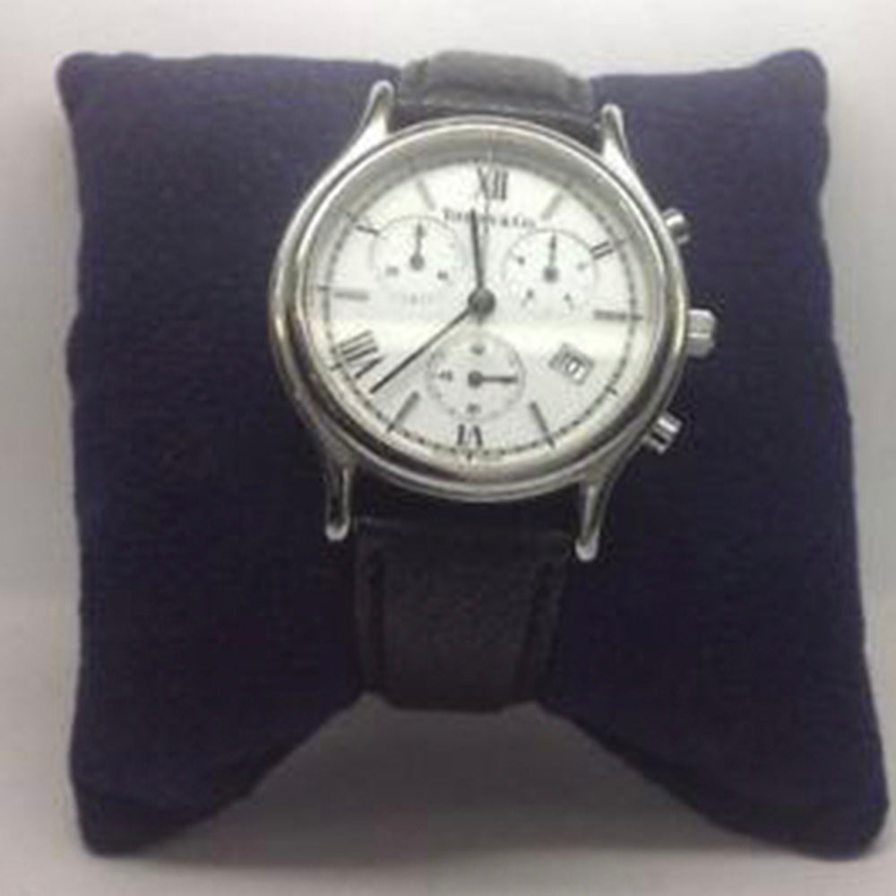 Tiffany & Co - Chronograph Classical S/Steel Quartz 35mm Mens' Watch / c2000's