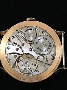 Girard Perregaux 1950&rsquo;s Unusual Orange Dial Men&rdquo;s Watch 18K Solid Rose Gold