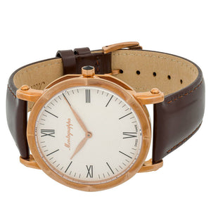 Montegrappa - Rose Gold Slim NeroUno Men's Swiss Made Watch