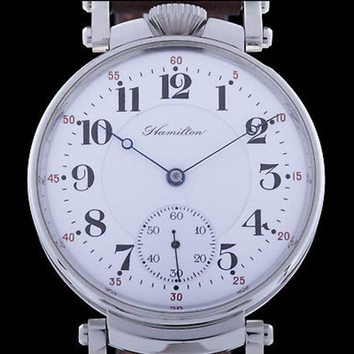 Hamilton - Pre-1920 Watch Movement with New Custom Case & Restored Dial - 21 Jewel Men's Watch