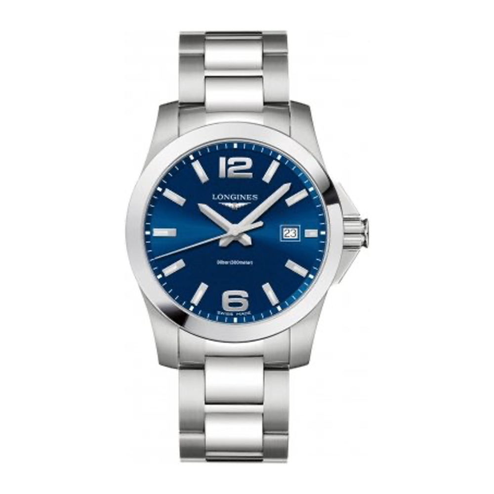 LONGINES Conquest Quartz Blue Dial Men s