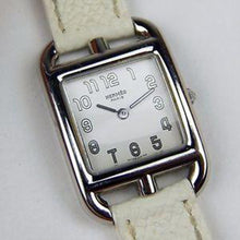 Hermes - Cape Cod PM Ladies Stainless Steel with White Double Tour Strap