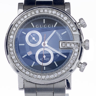 Gucci G - Chronograph with Diamond Bezel – Every Watch Has a