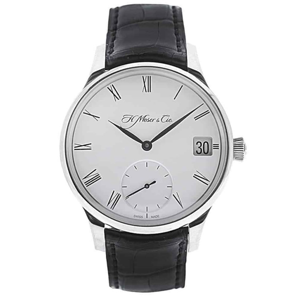 H. Moser Cie Venturer Big Date 18kt. White Gold Manual Wind Watch