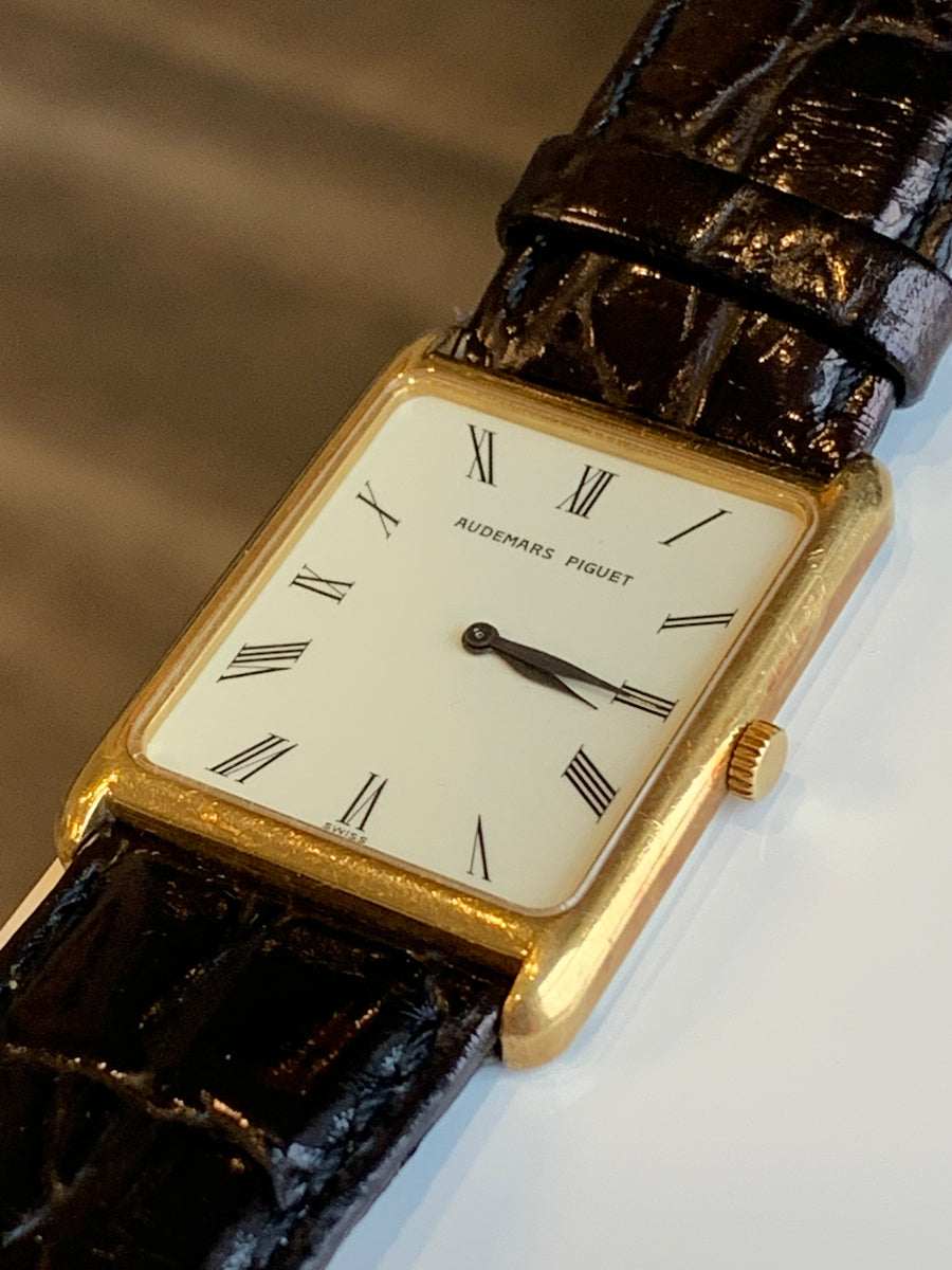 Audemars Piguet - Solid 18k Gold Rectangular Tank – Every Watch Has a Story