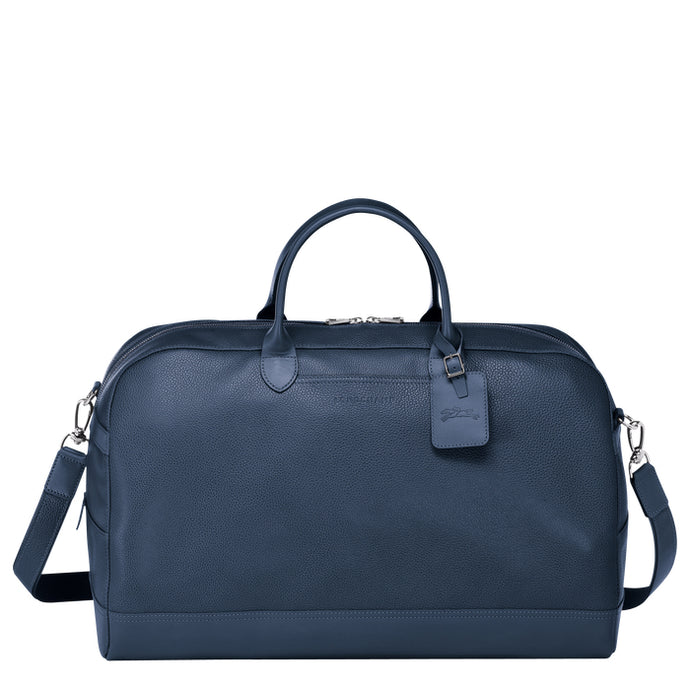 Longchamp LE FOULONNÉ Travel bag S - Navy Blue Leather – Every