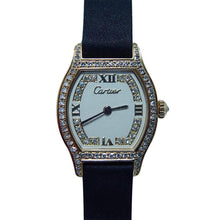 Cartier - Circa 1970 Solid Gold Diamond Encrusted Ladies Watch