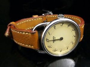Hermès - Arceau Quartz Wristwatch Watch Brown Silver
