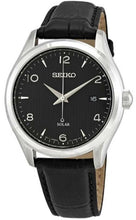 Seiko - Men's Solar Powered 100m Leather Watch