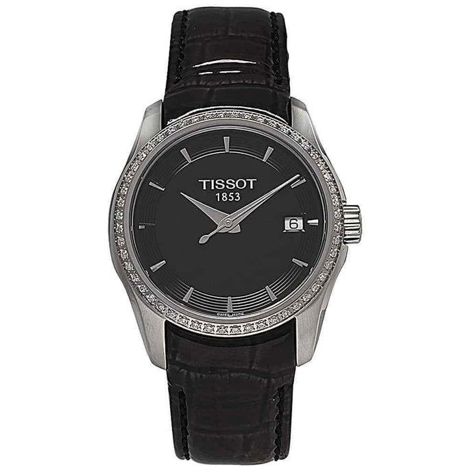 Tissot - Couturier Full Diamond Bezel Ladies Watch Swiss Made