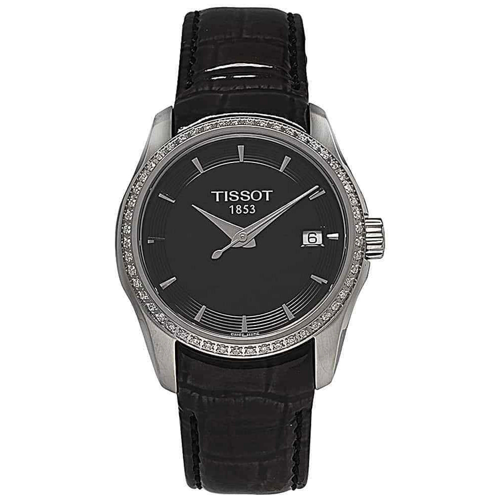 Tissot - Couturier Full Diamond Bezel Ladies Watch Swiss Made