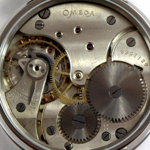 Omega - Superb Movement Circa 1925 - Signed and Numbered Jumbo Art Deco Style Marriage Swiss Wrist Watch