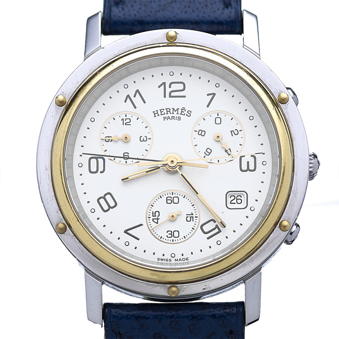 Hermès - Clipper Chronograph Watch Steel & Gold