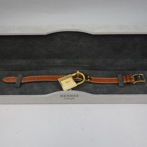 The Famous Herm&egrave;s Kelly Watch - Brown Leather &amp; Gold