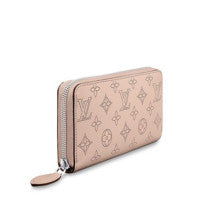 Zippy Wallet Magnolia Mahina Calf Leather with Refined Monograph Perforations