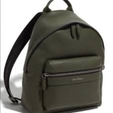 Salvatore Ferragamo Men’s Calfskin Leather Backpack, Loden Green